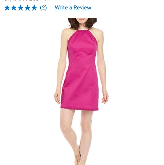 Crown & Ivy Sleeveless Solid Halter Dress Size 10 - Picture 1 of 6